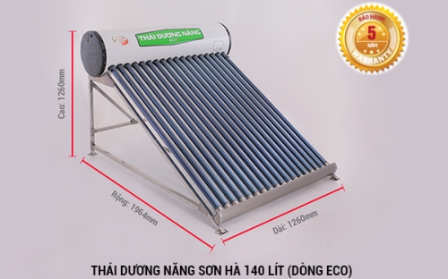 Thái Dương năng 140l Sơn Hà nên dùng cho mấy người ?